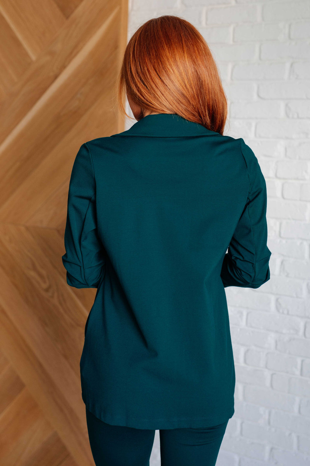 Magic 3/4 Blazer in Hunter Green-Layers-Ave Shops-[option4]-[option5]-[option6]-[option7]-[option8]-Shop-Boutique-Clothing-for-Women-Online