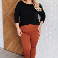 Magic Ankle Crop Skinny Pants in Rust-Bottoms-Ave Shops-[option4]-[option5]-[option6]-[option7]-[option8]-Shop-Boutique-Clothing-for-Women-Online