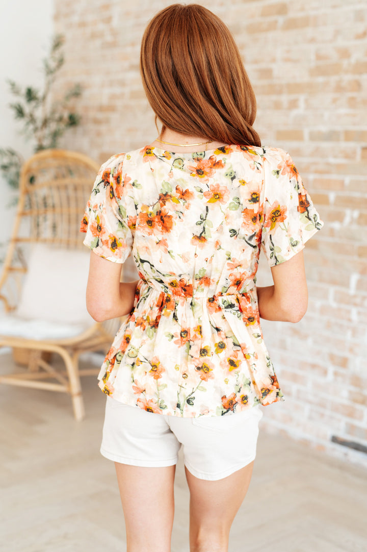 Magic Dance Square Neck Floral Blouse-Tops-Ave Shops-[option4]-[option5]-[option6]-[option7]-[option8]-Shop-Boutique-Clothing-for-Women-Online