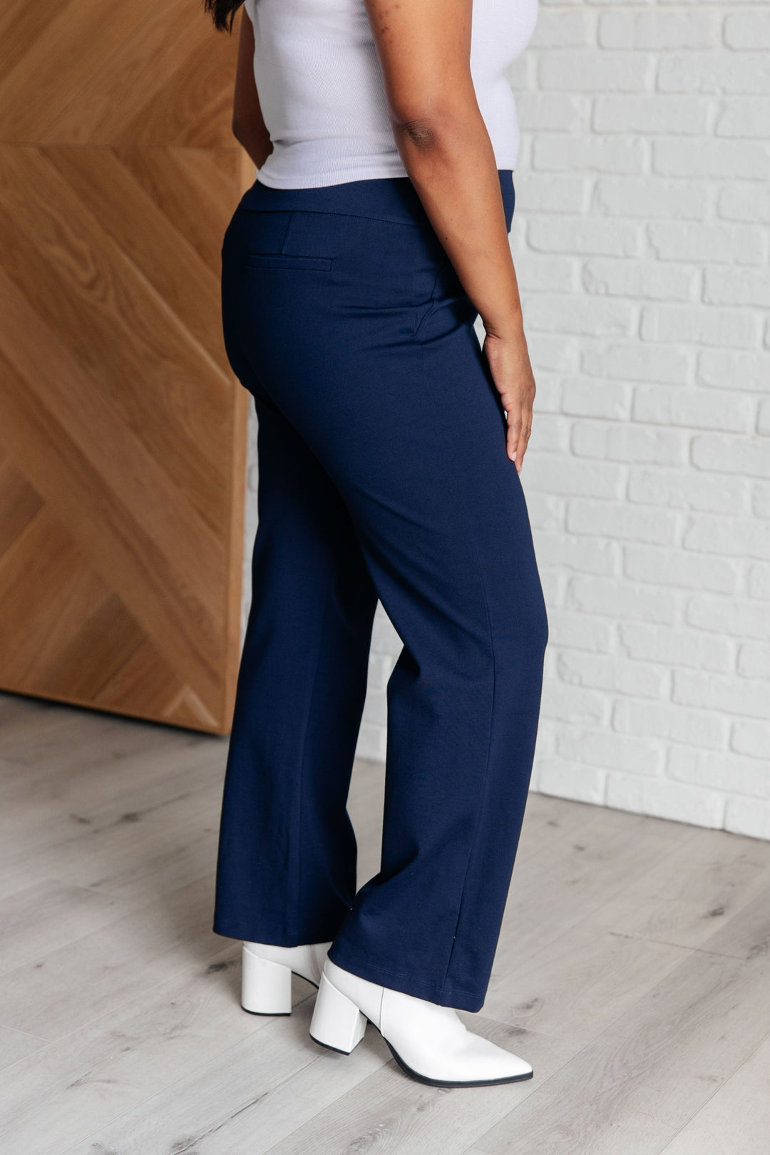 Magic Straight Pants in Navy-Bottoms-Ave Shops-[option4]-[option5]-[option6]-[option7]-[option8]-Shop-Boutique-Clothing-for-Women-Online