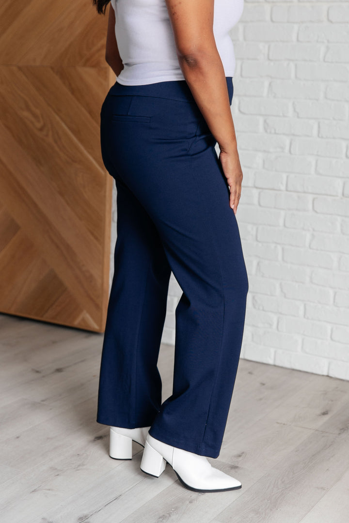 Magic Straight Pants in Navy-Bottoms-Ave Shops-[option4]-[option5]-[option6]-[option7]-[option8]-Shop-Boutique-Clothing-for-Women-Online