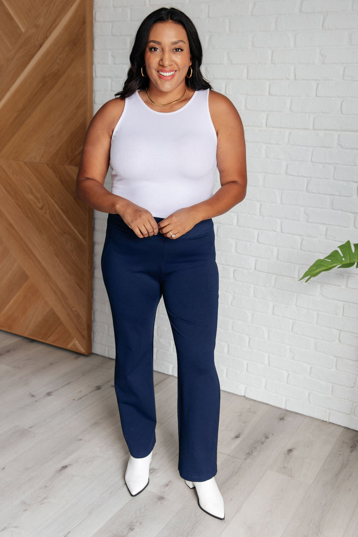 Magic Straight Pants in Navy-Bottoms-Ave Shops-[option4]-[option5]-[option6]-[option7]-[option8]-Shop-Boutique-Clothing-for-Women-Online