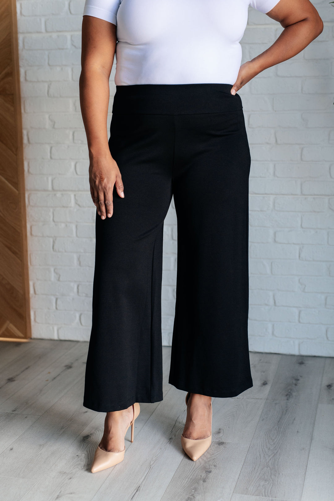 Magic Wide Leg Crop Pants in Black-Bottoms-Ave Shops-[option4]-[option5]-[option6]-[option7]-[option8]-Shop-Boutique-Clothing-for-Women-Online