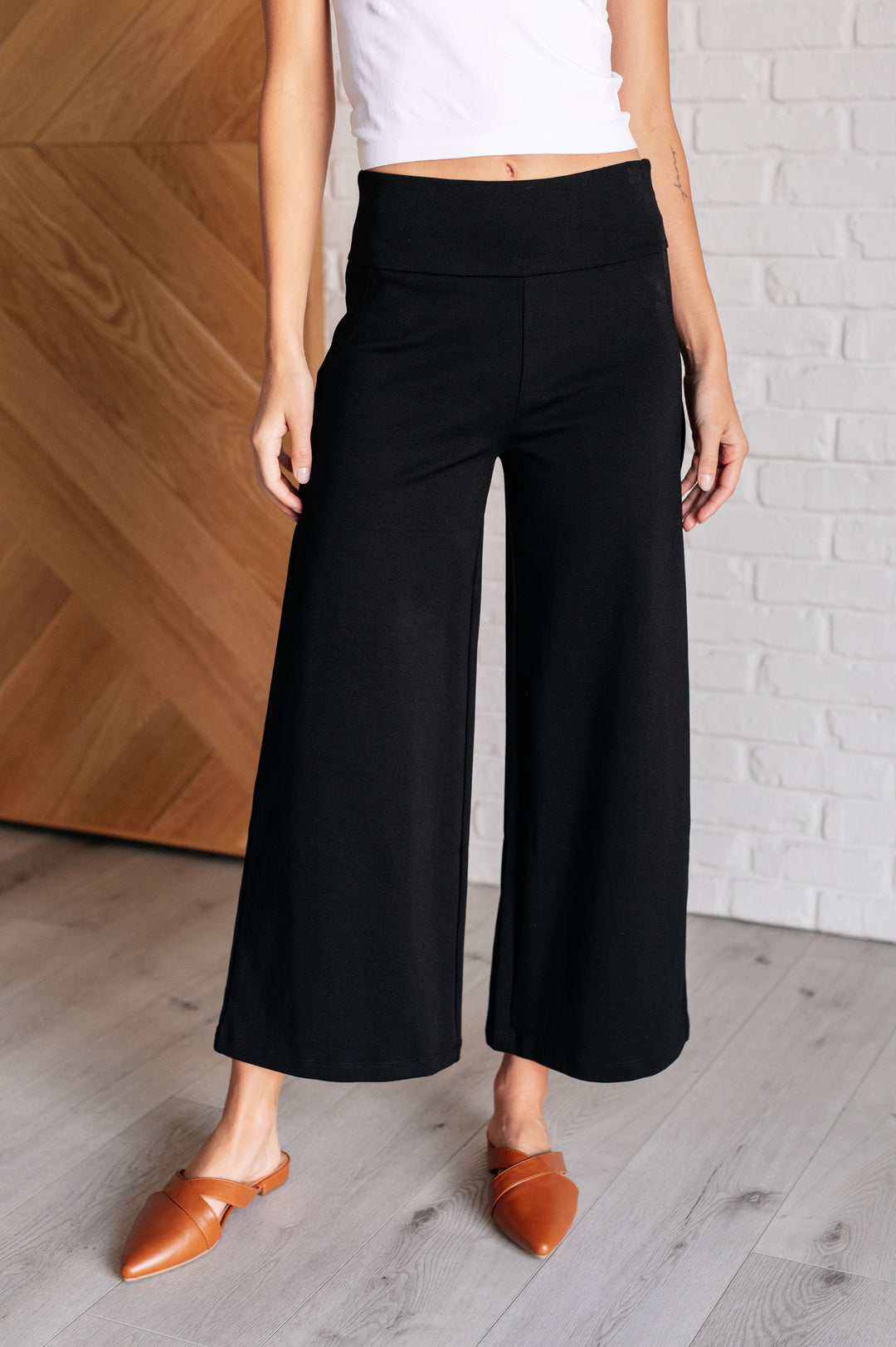 Magic Wide Leg Crop Pants in Black-Bottoms-Ave Shops-[option4]-[option5]-[option6]-[option7]-[option8]-Shop-Boutique-Clothing-for-Women-Online