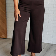 Magic Wide Leg Crop Pants in Chocolate-Bottoms-Ave Shops-[option4]-[option5]-[option6]-[option7]-[option8]-Shop-Boutique-Clothing-for-Women-Online