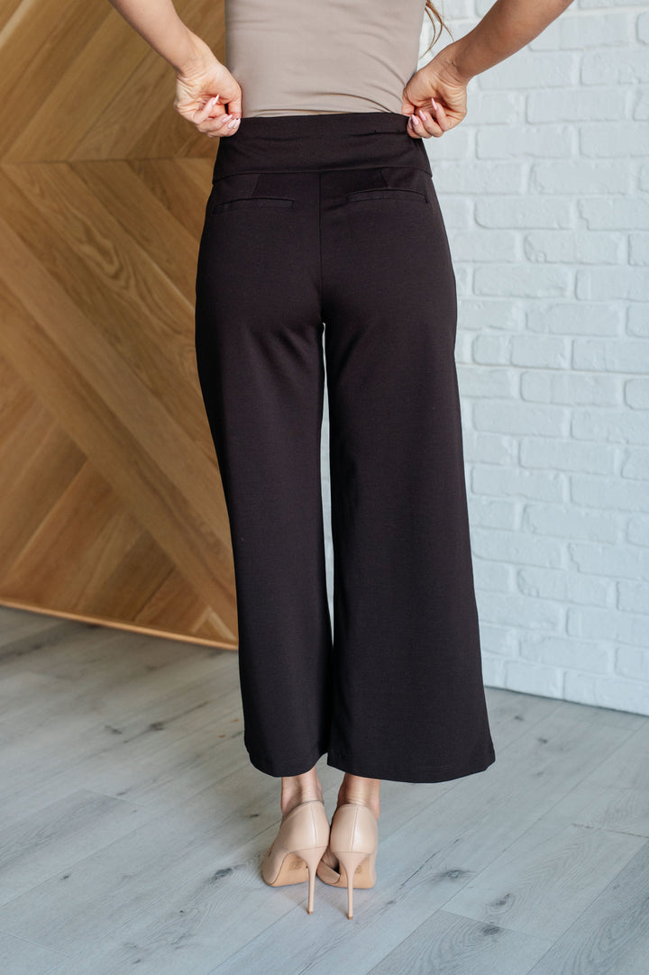 Magic Wide Leg Crop Pants in Chocolate-Bottoms-Ave Shops-[option4]-[option5]-[option6]-[option7]-[option8]-Shop-Boutique-Clothing-for-Women-Online