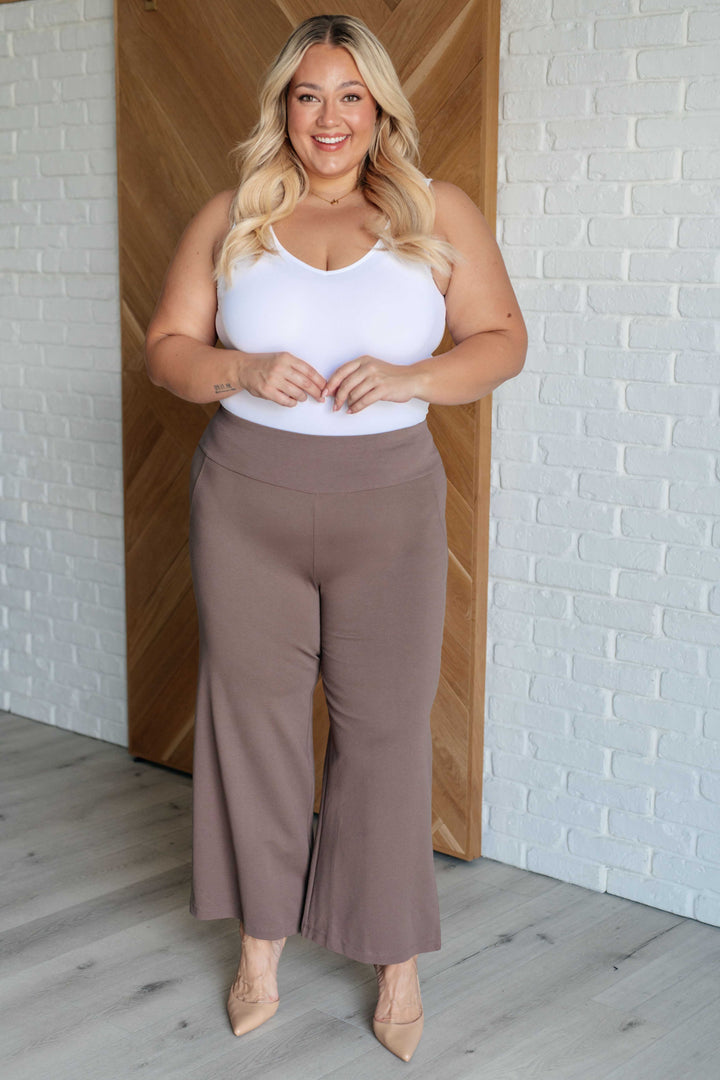 Magic Wide Leg Crop Pants in Dark Mocha-Bottoms-Ave Shops-[option4]-[option5]-[option6]-[option7]-[option8]-Shop-Boutique-Clothing-for-Women-Online