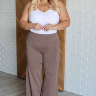 Magic Wide Leg Crop Pants in Dark Mocha-Bottoms-Ave Shops-[option4]-[option5]-[option6]-[option7]-[option8]-Shop-Boutique-Clothing-for-Women-Online