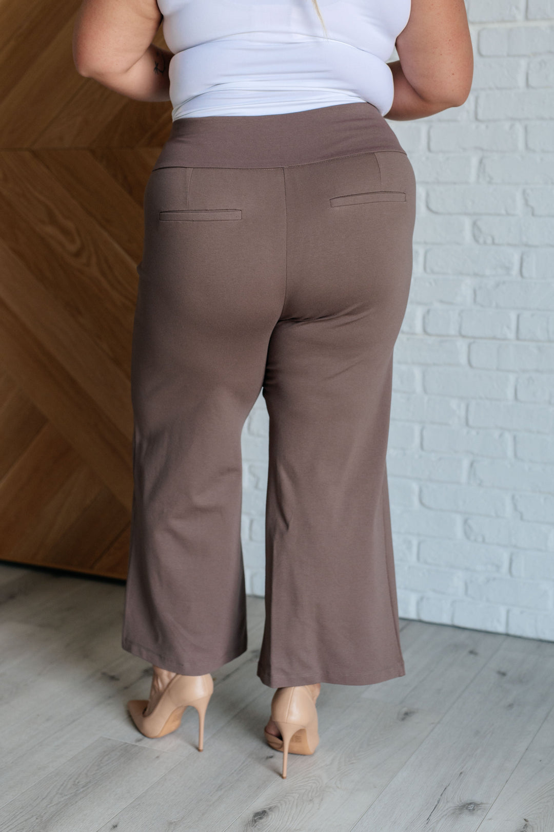 Magic Wide Leg Crop Pants in Dark Mocha-Bottoms-Ave Shops-[option4]-[option5]-[option6]-[option7]-[option8]-Shop-Boutique-Clothing-for-Women-Online