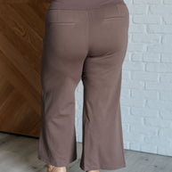 Magic Wide Leg Crop Pants in Dark Mocha-Bottoms-Ave Shops-[option4]-[option5]-[option6]-[option7]-[option8]-Shop-Boutique-Clothing-for-Women-Online