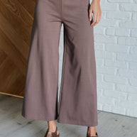 Magic Wide Leg Crop Pants in Dark Mocha-Bottoms-Ave Shops-[option4]-[option5]-[option6]-[option7]-[option8]-Shop-Boutique-Clothing-for-Women-Online