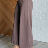 Magic Wide Leg Crop Pants in Dark Mocha-Bottoms-Ave Shops-[option4]-[option5]-[option6]-[option7]-[option8]-Shop-Boutique-Clothing-for-Women-Online