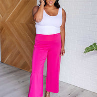 Magic Wide Leg Crop Pants in Hot Pink-Bottoms-Ave Shops-[option4]-[option5]-[option6]-[option7]-[option8]-Shop-Boutique-Clothing-for-Women-Online