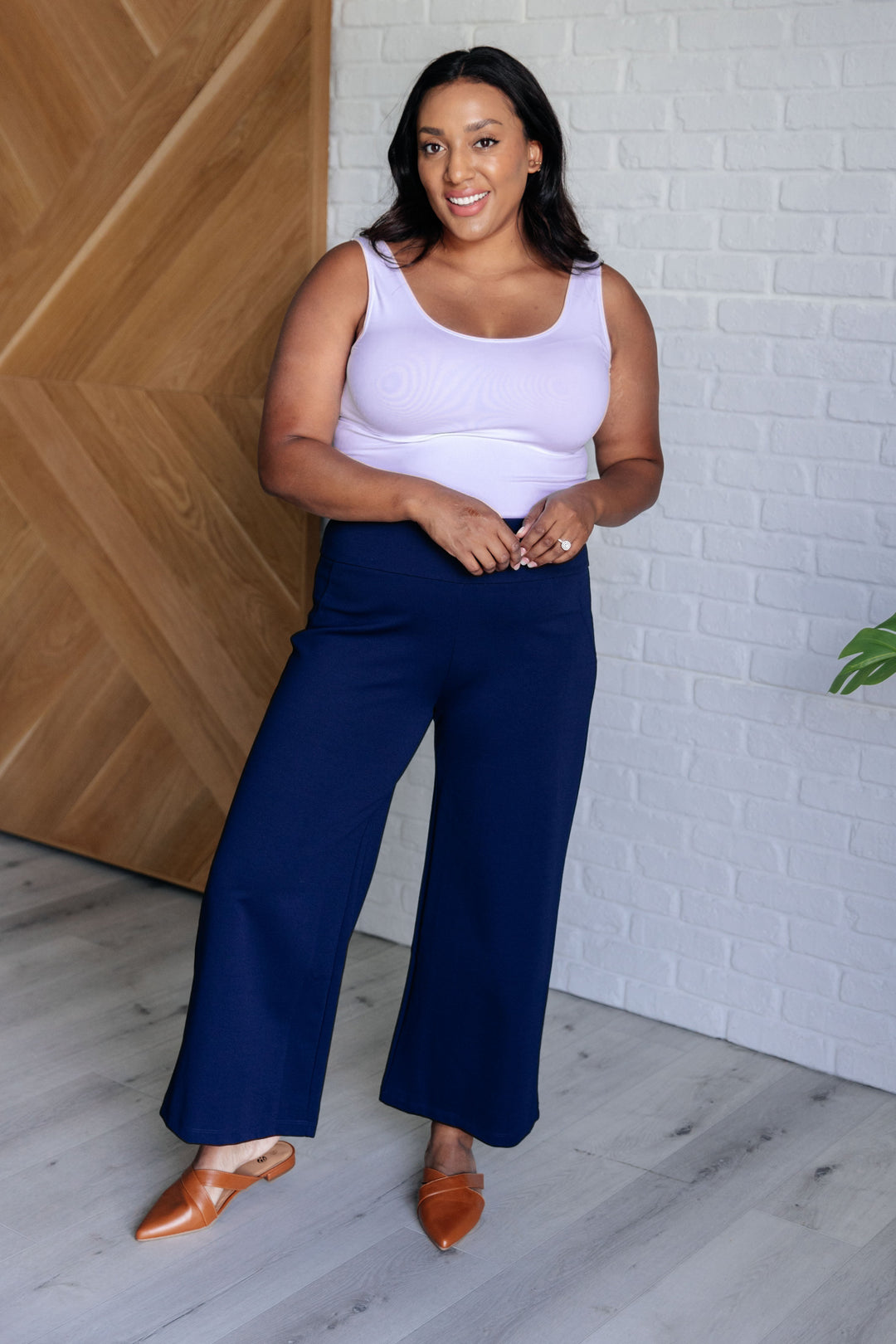 Magic Wide Leg Crop Pants in Navy-Bottoms-Ave Shops-[option4]-[option5]-[option6]-[option7]-[option8]-Shop-Boutique-Clothing-for-Women-Online