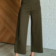Magic Wide Leg Crop Pants in Olive-Bottoms-Ave Shops-[option4]-[option5]-[option6]-[option7]-[option8]-Shop-Boutique-Clothing-for-Women-Online