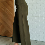 Magic Wide Leg Crop Pants in Olive-Bottoms-Ave Shops-[option4]-[option5]-[option6]-[option7]-[option8]-Shop-Boutique-Clothing-for-Women-Online