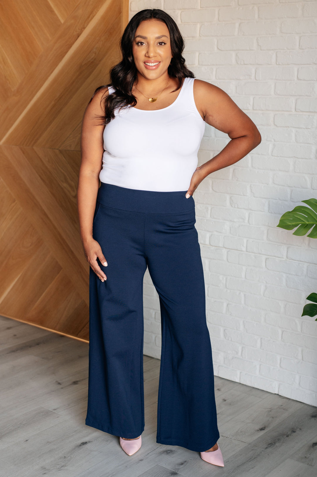 Magic Wide Leg Pants in Navy-Bottoms-Ave Shops-[option4]-[option5]-[option6]-[option7]-[option8]-Shop-Boutique-Clothing-for-Women-Online