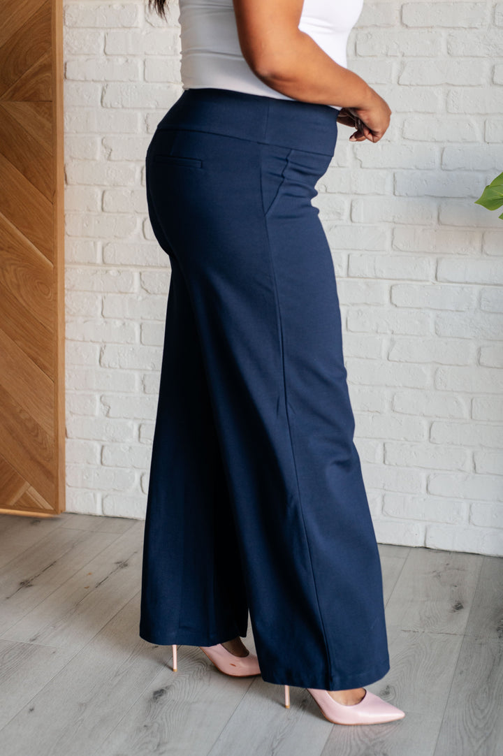 Magic Wide Leg Pants in Navy-Bottoms-Ave Shops-[option4]-[option5]-[option6]-[option7]-[option8]-Shop-Boutique-Clothing-for-Women-Online