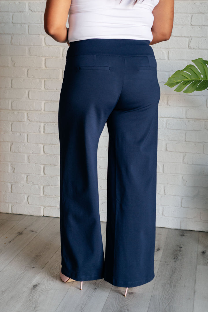 Magic Wide Leg Pants in Navy-Bottoms-Ave Shops-[option4]-[option5]-[option6]-[option7]-[option8]-Shop-Boutique-Clothing-for-Women-Online