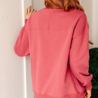 Make No Mistake Mock Neck Pullover in Cranberry-Tops-Ave Shops-[option4]-[option5]-[option6]-[option7]-[option8]-Shop-Boutique-Clothing-for-Women-Online
