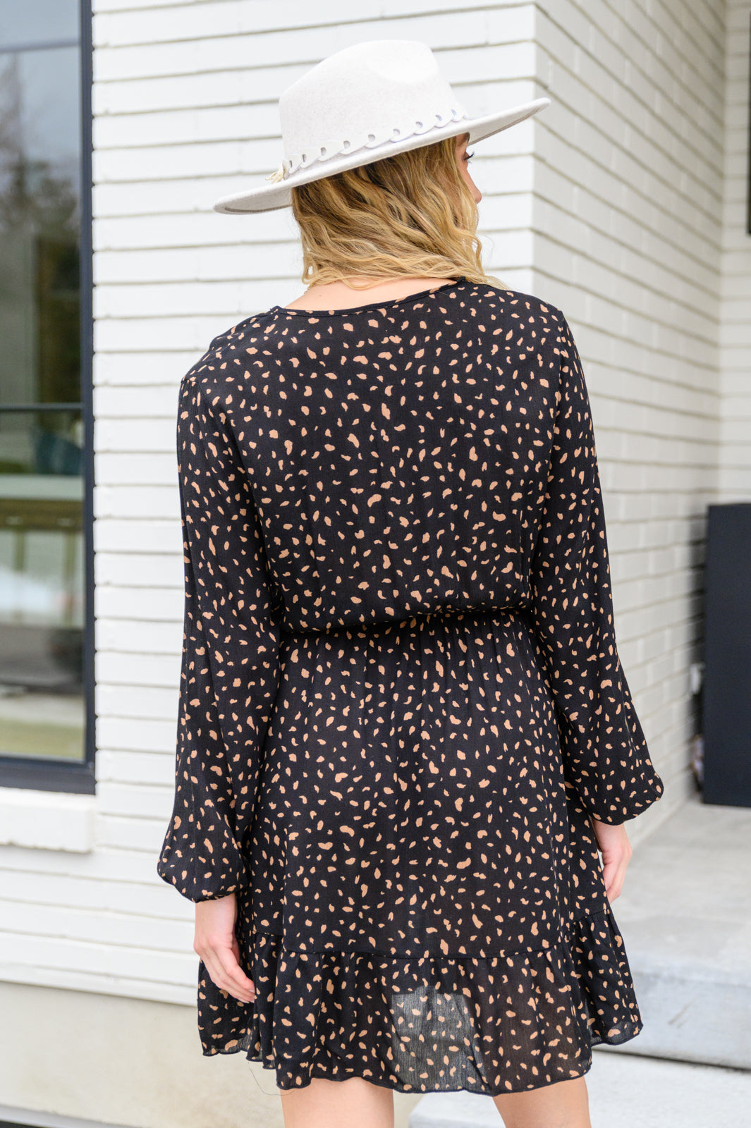 Make Your Happiness Long Sleeve Dress in Black-Womens-Ave Shops-[option4]-[option5]-[option6]-[option7]-[option8]-Shop-Boutique-Clothing-for-Women-Online