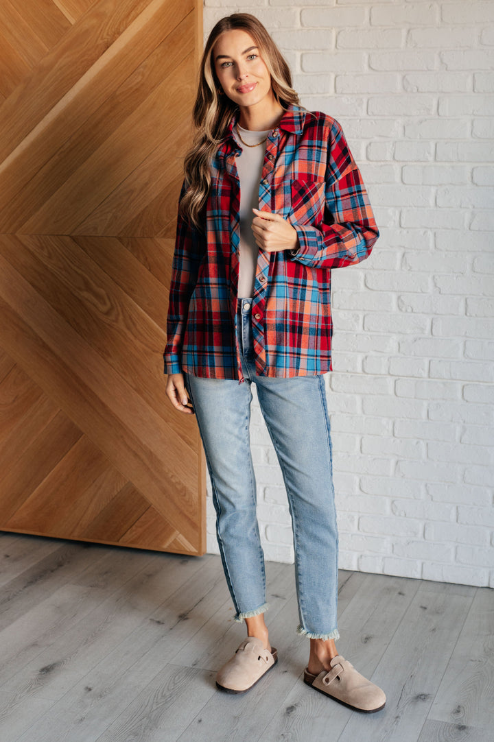 Make it Make Sense Plaid Button Up-Tops-Ave Shops-[option4]-[option5]-[option6]-[option7]-[option8]-Shop-Boutique-Clothing-for-Women-Online