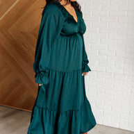 Makes Me Want to Skip Tiered Dress in Hunter Green-Dresses-Ave Shops-[option4]-[option5]-[option6]-[option7]-[option8]-Shop-Boutique-Clothing-for-Women-Online