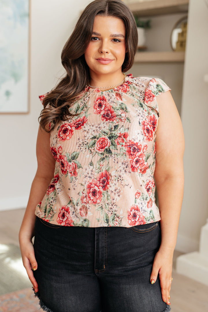 Making Me Blush Floral Top-Tops-Ave Shops-[option4]-[option5]-[option6]-[option7]-[option8]-Shop-Boutique-Clothing-for-Women-Online