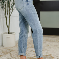 Mallory Mid Rise Bleach Wash Boyfriend Jeans-Womens-Ave Shops-[option4]-[option5]-[option6]-[option7]-[option8]-Shop-Boutique-Clothing-for-Women-Online