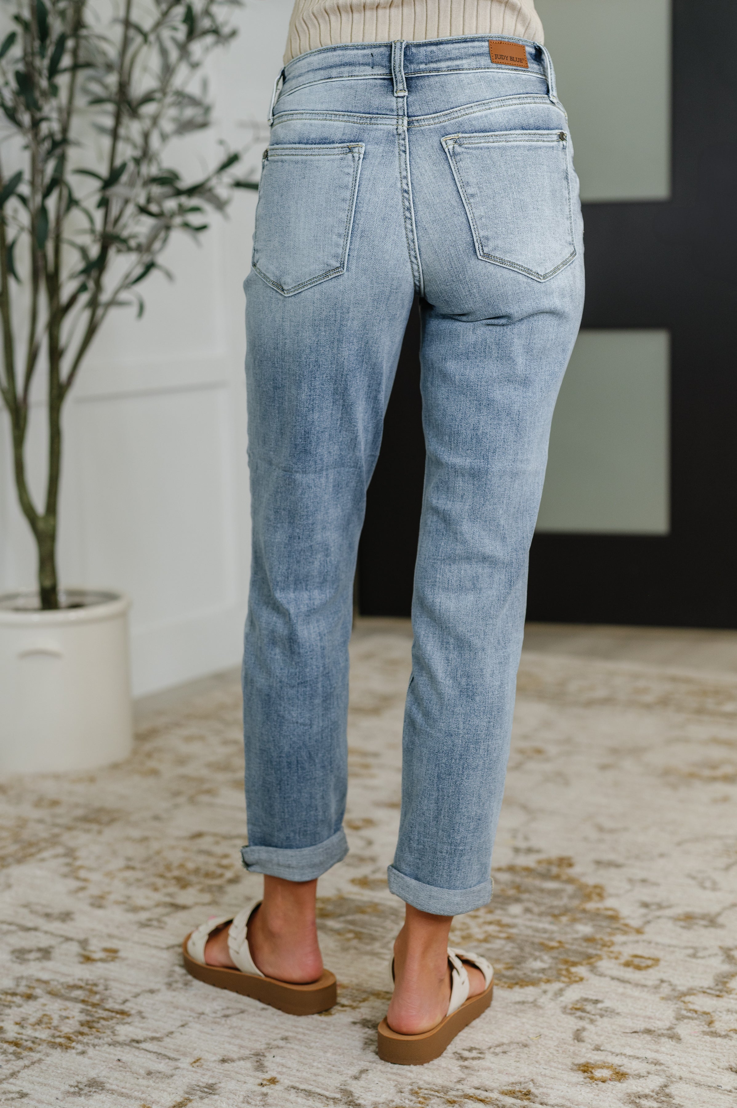 Mallory Mid Rise Bleach Wash Boyfriend Jeans-Womens-Ave Shops-[option4]-[option5]-[option6]-[option7]-[option8]-Shop-Boutique-Clothing-for-Women-Online
