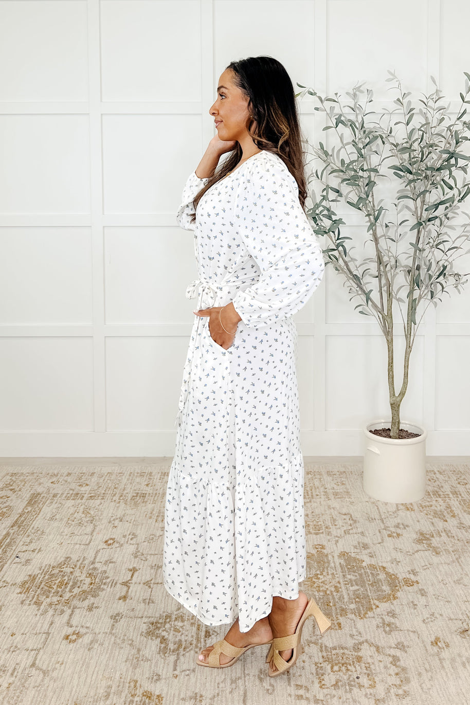 Maple Dress Floweret-Womens-Ave Shops-[option4]-[option5]-[option6]-[option7]-[option8]-Shop-Boutique-Clothing-for-Women-Online