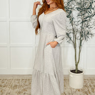 Maple Dress Greige Vineyard-Womens-Ave Shops-[option4]-[option5]-[option6]-[option7]-[option8]-Shop-Boutique-Clothing-for-Women-Online