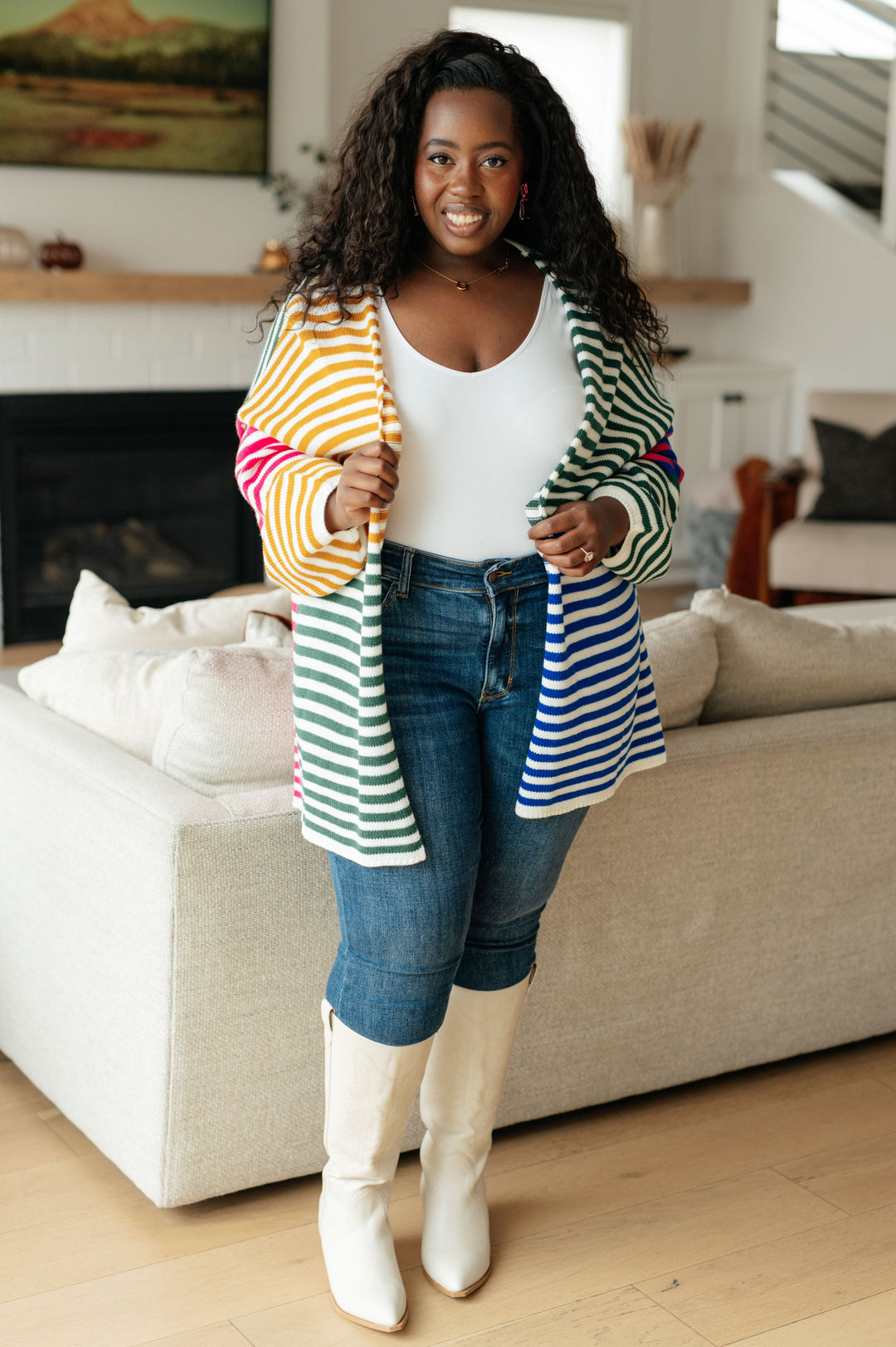 Marquee Lights Striped Cardigan-Layers-Ave Shops-[option4]-[option5]-[option6]-[option7]-[option8]-Shop-Boutique-Clothing-for-Women-Online