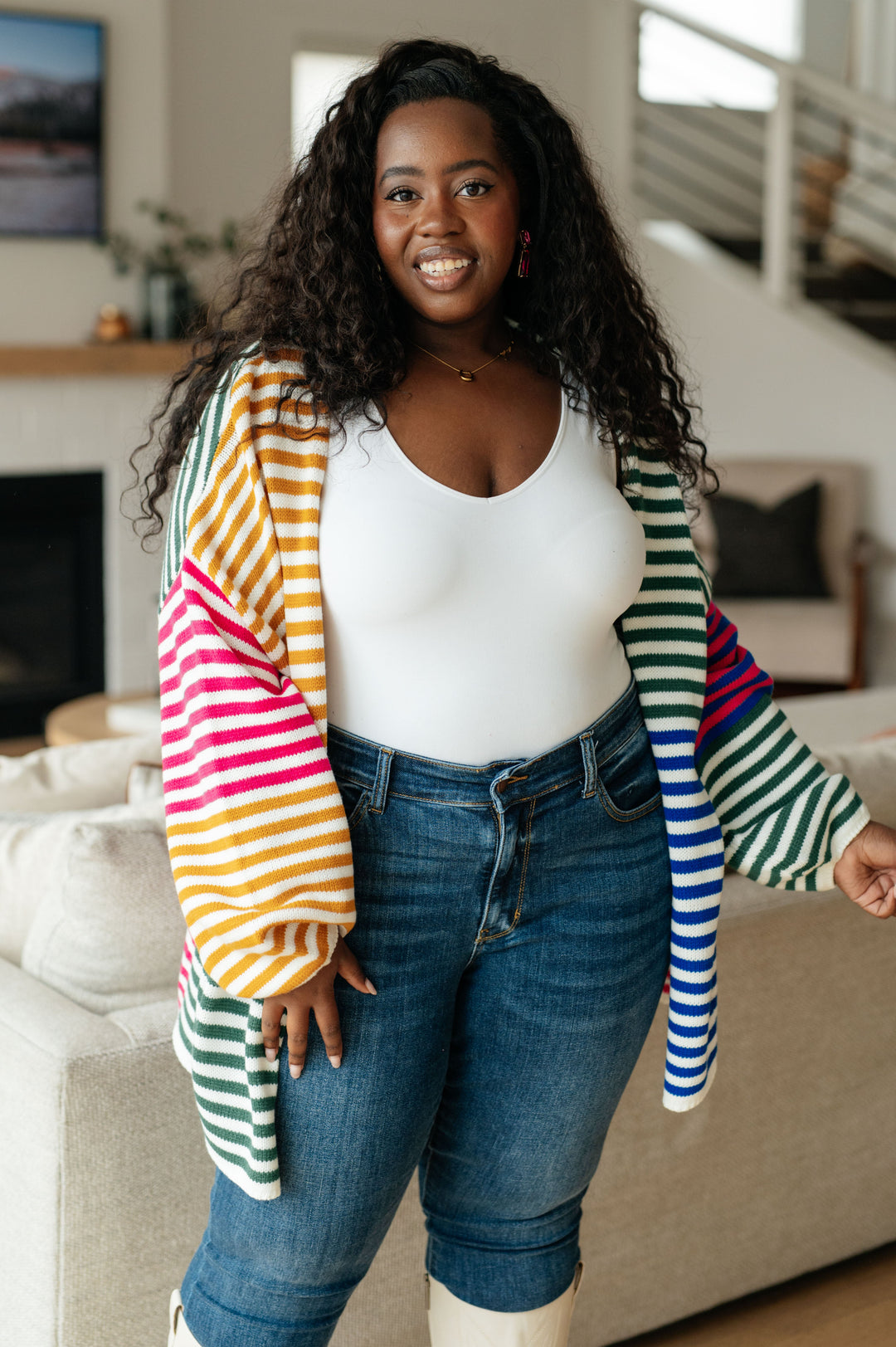 Marquee Lights Striped Cardigan-Layers-Ave Shops-[option4]-[option5]-[option6]-[option7]-[option8]-Shop-Boutique-Clothing-for-Women-Online