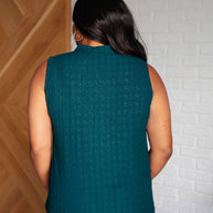Matter of Fact Pleat Front Sleeveless Blouse in Sea Green-Blouses-Ave Shops-[option4]-[option5]-[option6]-[option7]-[option8]-Shop-Boutique-Clothing-for-Women-Online