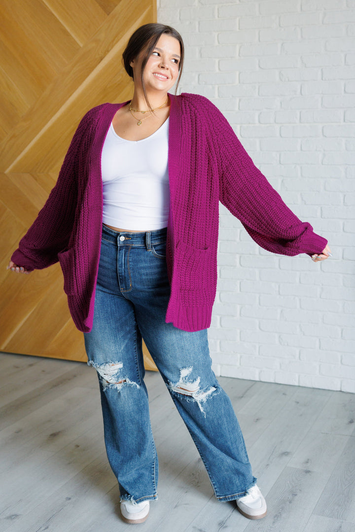 Maybe Monday Cardigan in Berry-Layers-Ave Shops-[option4]-[option5]-[option6]-[option7]-[option8]-Shop-Boutique-Clothing-for-Women-Online