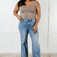 Judy Blue Melia High Rise Side Seam Detail Wide Leg Jeans-Womens-Ave Shops-[option4]-[option5]-[option6]-[option7]-[option8]-Shop-Boutique-Clothing-for-Women-Online