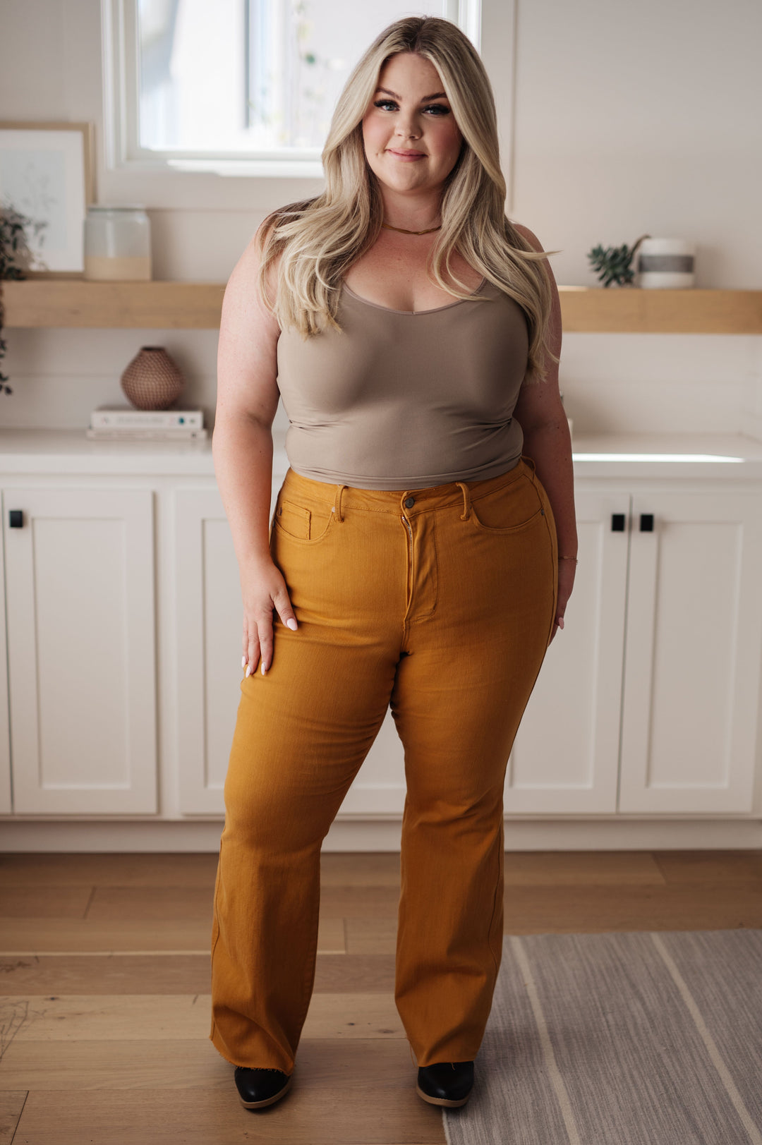 Melinda High Rise Control Top Flare Jeans in Marigold-Denim-Ave Shops-[option4]-[option5]-[option6]-[option7]-[option8]-Shop-Boutique-Clothing-for-Women-Online