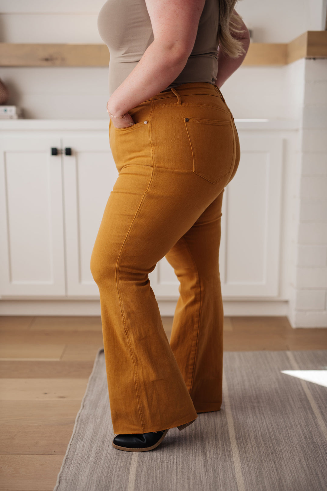 Melinda High Rise Control Top Flare Jeans in Marigold-Denim-Ave Shops-[option4]-[option5]-[option6]-[option7]-[option8]-Shop-Boutique-Clothing-for-Women-Online