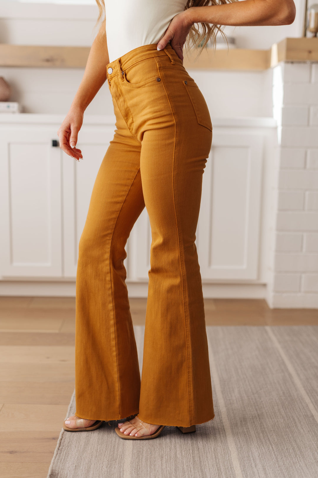 Melinda High Rise Control Top Flare Jeans in Marigold-Denim-Ave Shops-[option4]-[option5]-[option6]-[option7]-[option8]-Shop-Boutique-Clothing-for-Women-Online