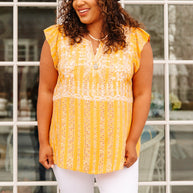 Mellow Yellow Blouse-Womens-Ave Shops-[option4]-[option5]-[option6]-[option7]-[option8]-Shop-Boutique-Clothing-for-Women-Online