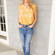 Mellow Yellow Blouse-Womens-Ave Shops-[option4]-[option5]-[option6]-[option7]-[option8]-Shop-Boutique-Clothing-for-Women-Online