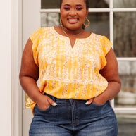 Mellow Yellow Blouse-Womens-Ave Shops-[option4]-[option5]-[option6]-[option7]-[option8]-Shop-Boutique-Clothing-for-Women-Online