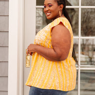 Mellow Yellow Blouse-Womens-Ave Shops-[option4]-[option5]-[option6]-[option7]-[option8]-Shop-Boutique-Clothing-for-Women-Online