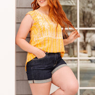 Mellow Yellow Blouse-Womens-Ave Shops-[option4]-[option5]-[option6]-[option7]-[option8]-Shop-Boutique-Clothing-for-Women-Online