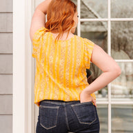 Mellow Yellow Blouse-Womens-Ave Shops-[option4]-[option5]-[option6]-[option7]-[option8]-Shop-Boutique-Clothing-for-Women-Online