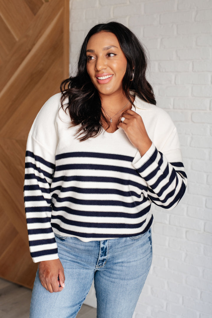 Memorable Moments Striped Sweater in White-Tops-Ave Shops-[option4]-[option5]-[option6]-[option7]-[option8]-Shop-Boutique-Clothing-for-Women-Online