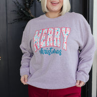 Merry Christmas Sweatshirt in Grey-Tops-Ave Shops-[option4]-[option5]-[option6]-[option7]-[option8]-Shop-Boutique-Clothing-for-Women-Online