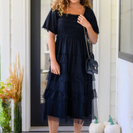 Midnight Waltz Midi Dress-Dresses-Ave Shops-[option4]-[option5]-[option6]-[option7]-[option8]-Shop-Boutique-Clothing-for-Women-Online