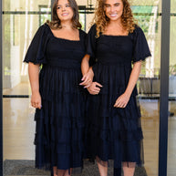 Midnight Waltz Midi Dress-Dresses-Ave Shops-[option4]-[option5]-[option6]-[option7]-[option8]-Shop-Boutique-Clothing-for-Women-Online